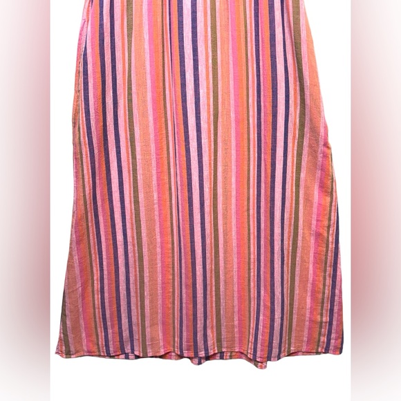 Xirena Esme Citrus Melange NWT Cotton Linen Maxi Summer dress Woman's Size Large - Picture 12 of 15